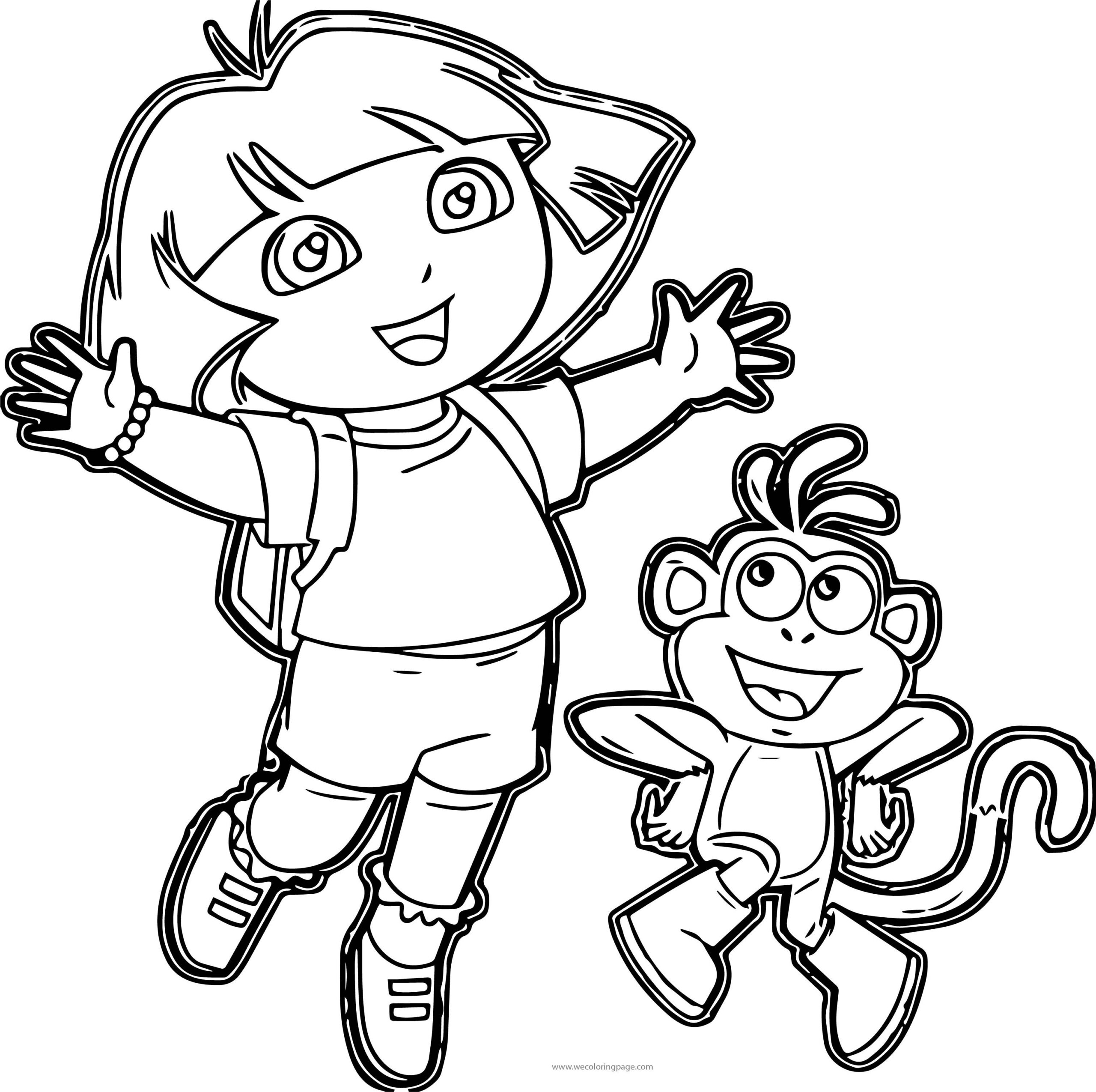 Dora Coloring Pages For Kids Dora Coloring Pages For Kids