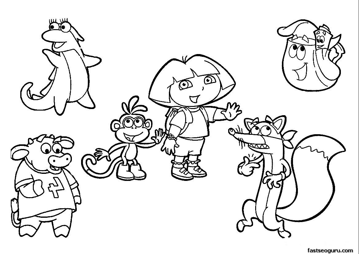 Dora Explorer Coloring Pages Free Printable Coloring Page Photos Dora Explorer Coloring Pages Free Printable Coloring Page Photos