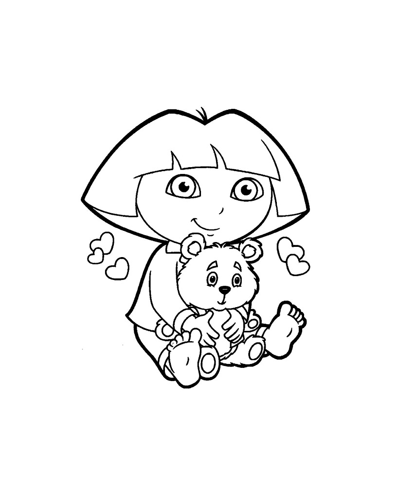 Dora Halloween Printable Coloring Pages Dora Halloween Printable Coloring Pages