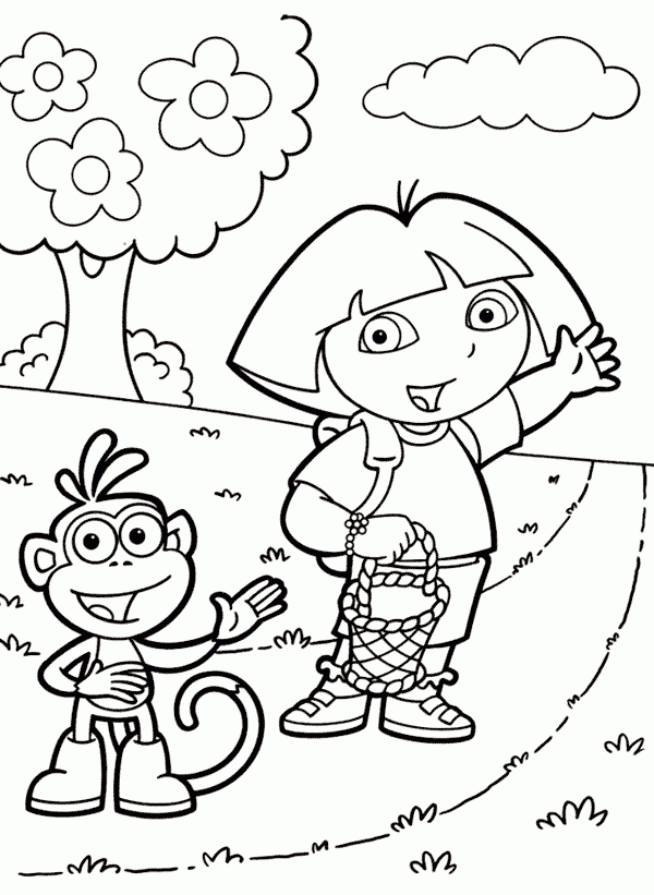 Dora The Explorer Coloring Pages Minister Coloring Dora The Explorer Coloring Pages Minister Coloring