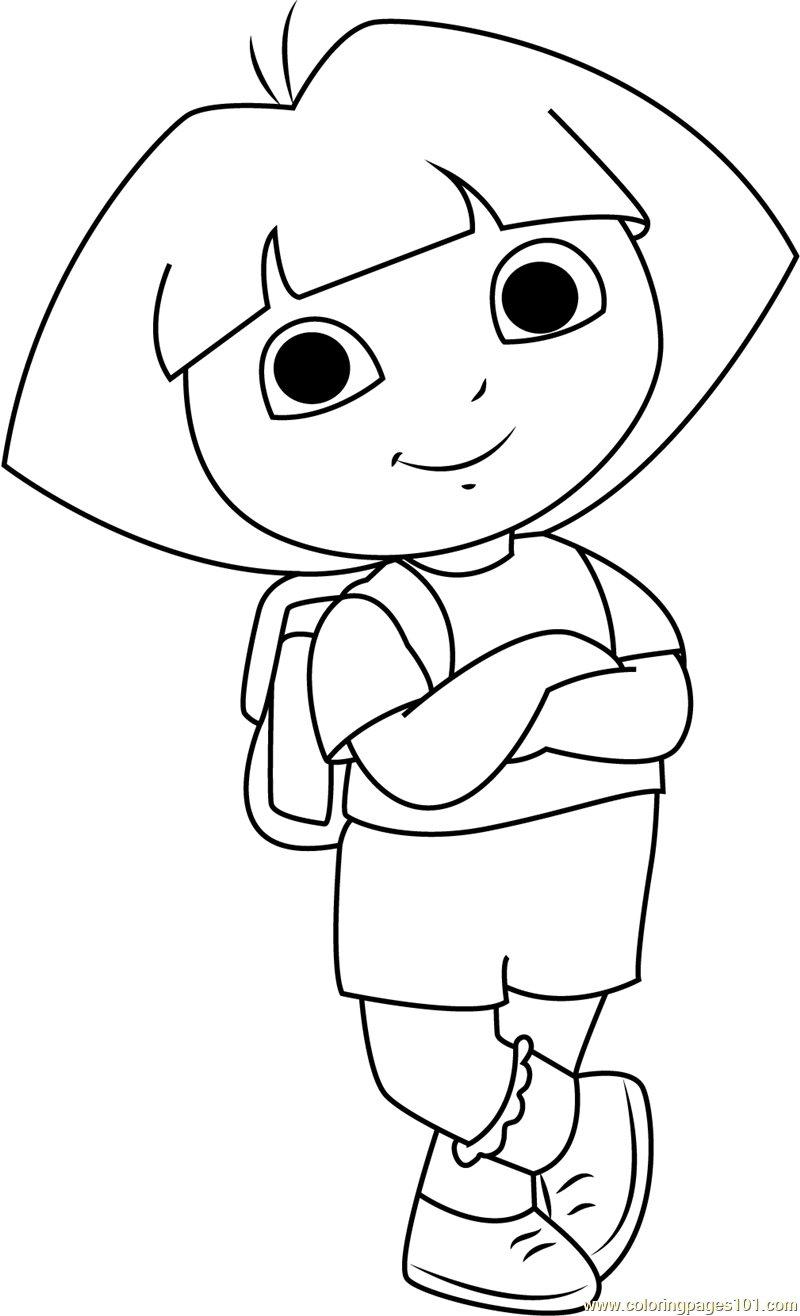 Dora The Explorer Coloring Pages Pdf Dora The Explorer Coloring Pages Pdf