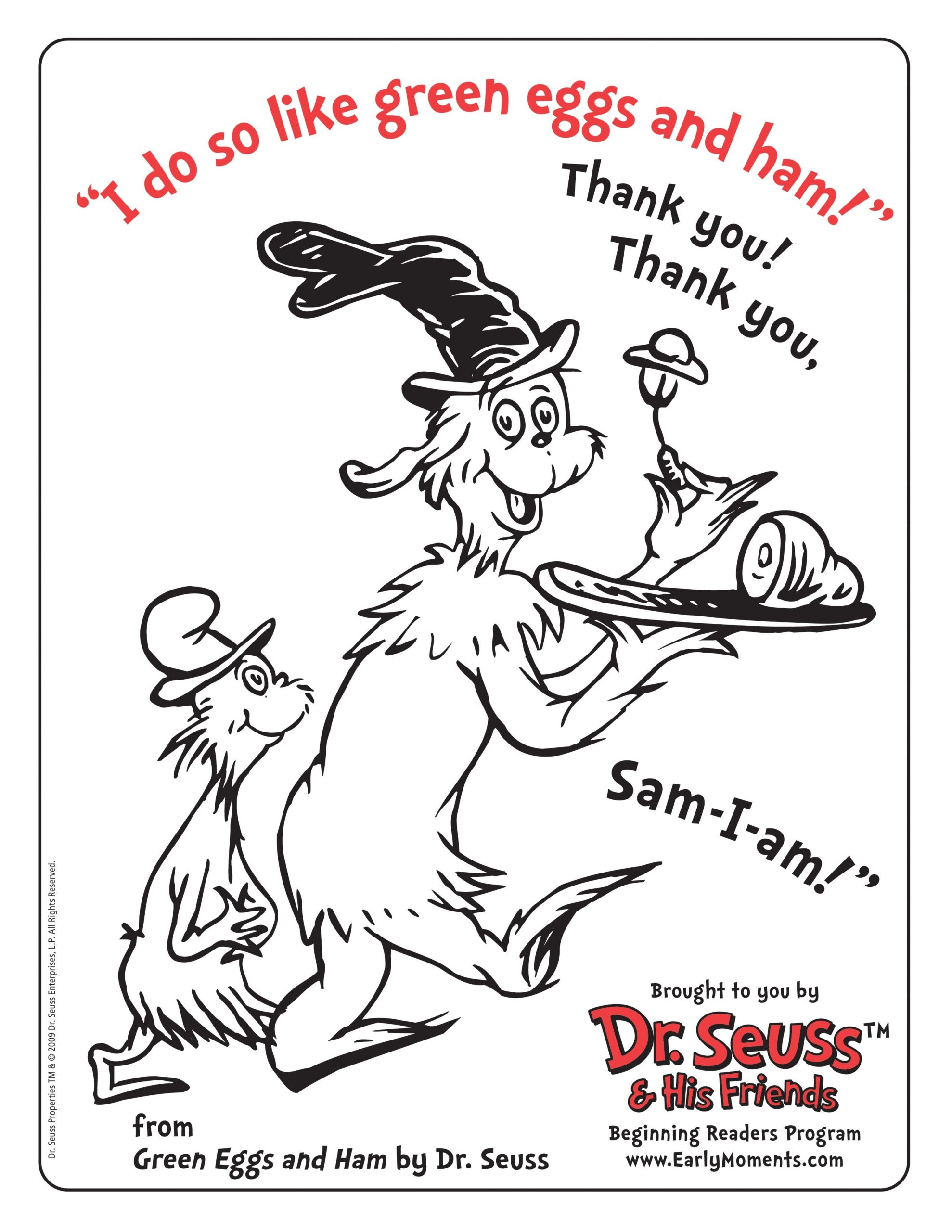 Green Eggs And Ham Coloring Pages Printable Green Eggs And Ham Coloring Pages Printable