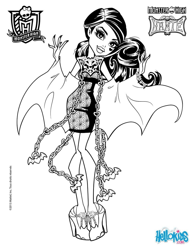 Free Printable Coloring Pages Monster High Free Printable Coloring Pages Monster High