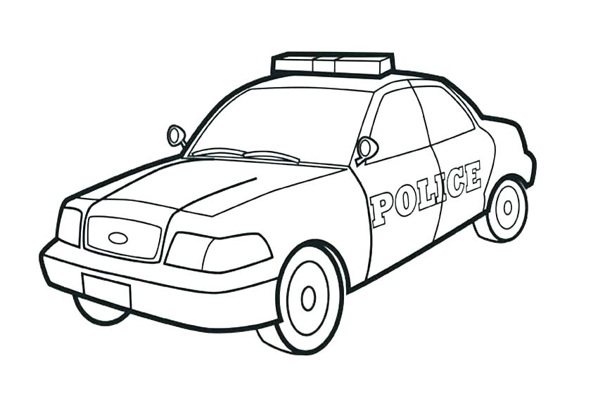 Police Car Coloring Pages Printable Police Car Coloring Pages Printable