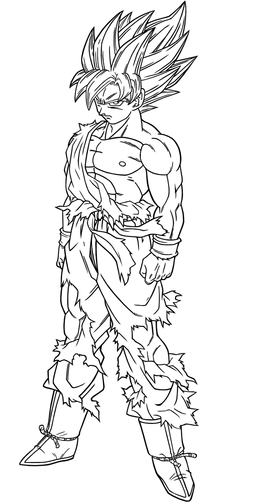 Printable Coloring Pages Dragon Ball Z