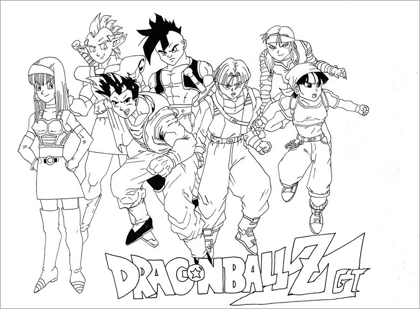 Dragon Ball Z Coloring Pages ColoringBay Dragon Ball Z Coloring Pages ColoringBay