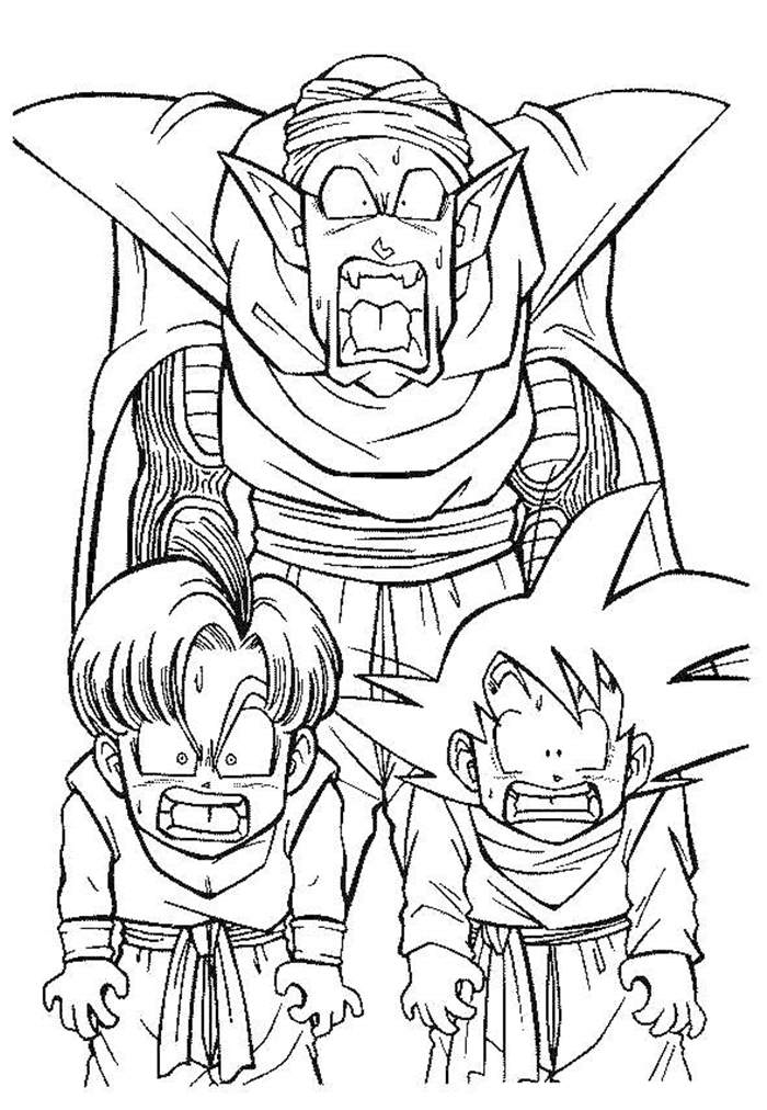 Dragon Ball Z Piccolo Coloring Pages
