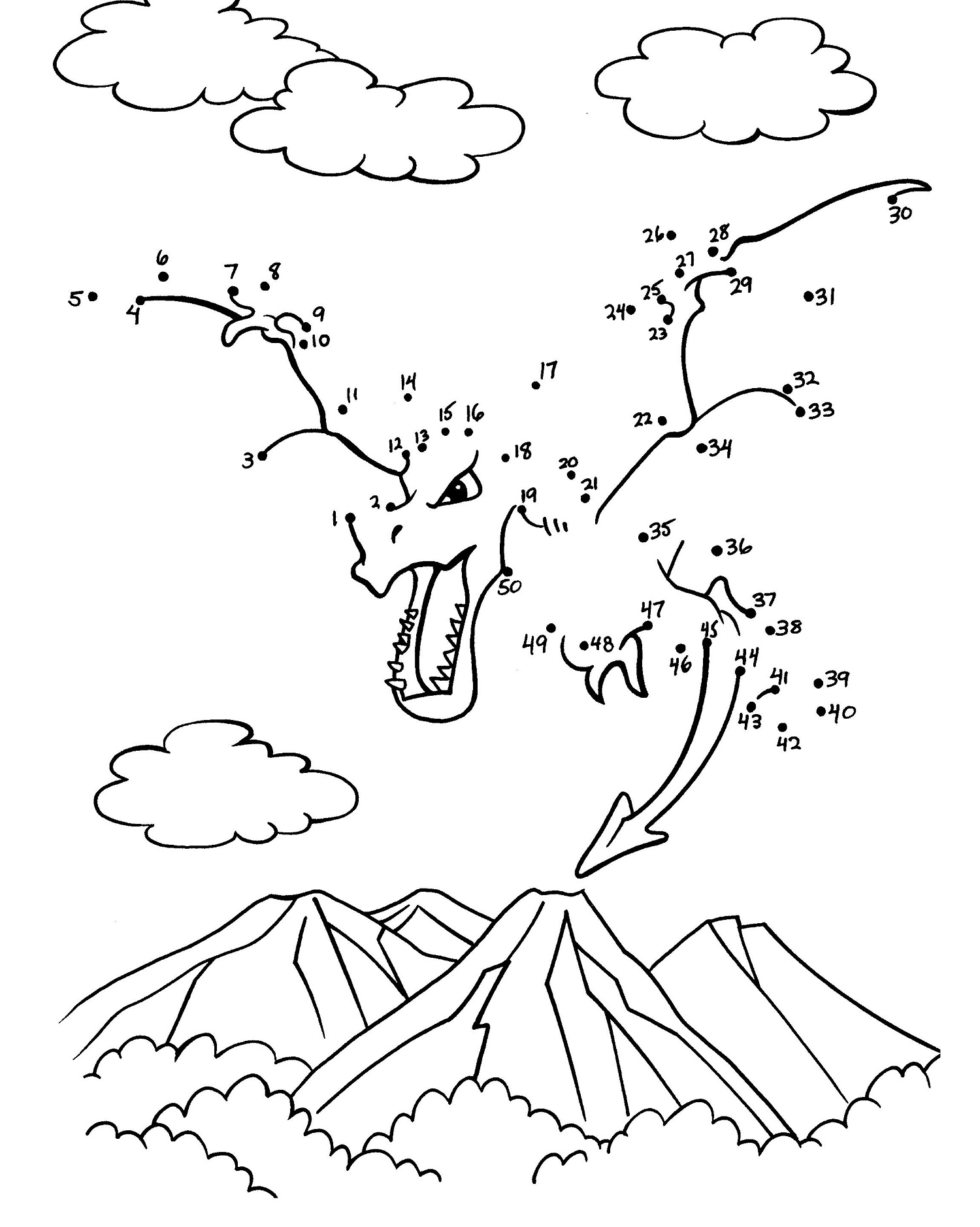 Dragon Dot To Dots Coloring Page Free Printable Coloring Pages For Kids Dragon Dot To Dots Coloring Page Free Printable Coloring Pages For Kids
