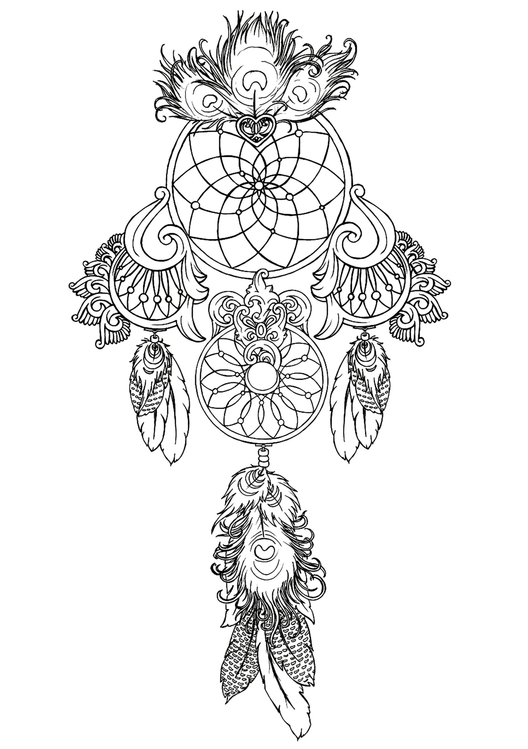 Dreamcatcher To Print 1 Dreamcatchers Adult Coloring Pages Dreamcatcher To Print 1 Dreamcatchers Adult Coloring Pages