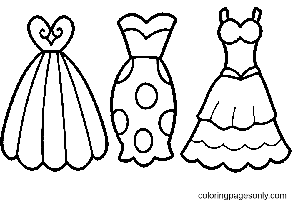 Dresses For Girls Coloring Page Free Printable Coloring Pages Dresses For Girls Coloring Page Free Printable Coloring Pages