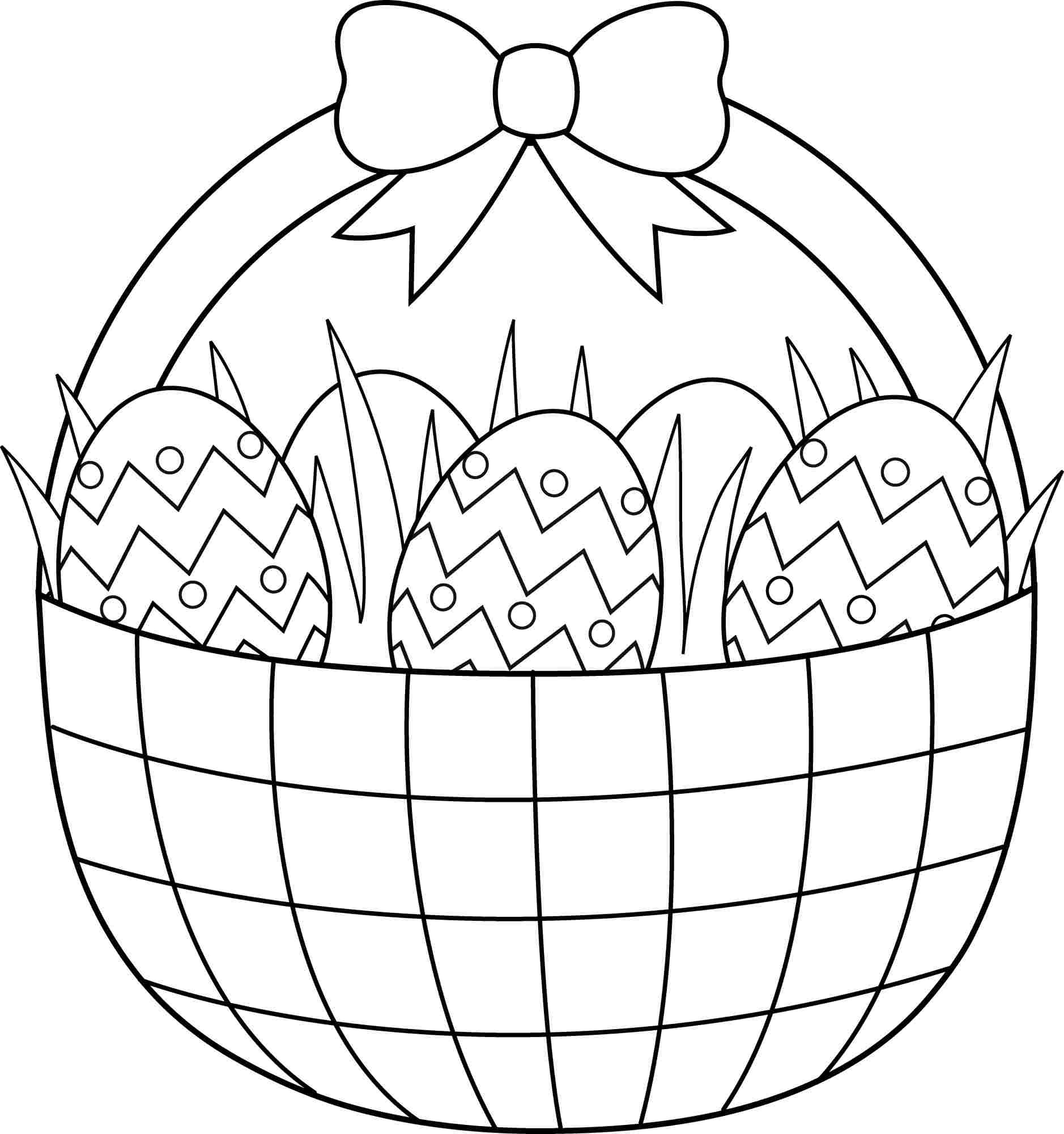 Easter Basket Coloring Pages Printable At GetDrawings Free Download Easter Basket Coloring Pages Printable At GetDrawings Free Download