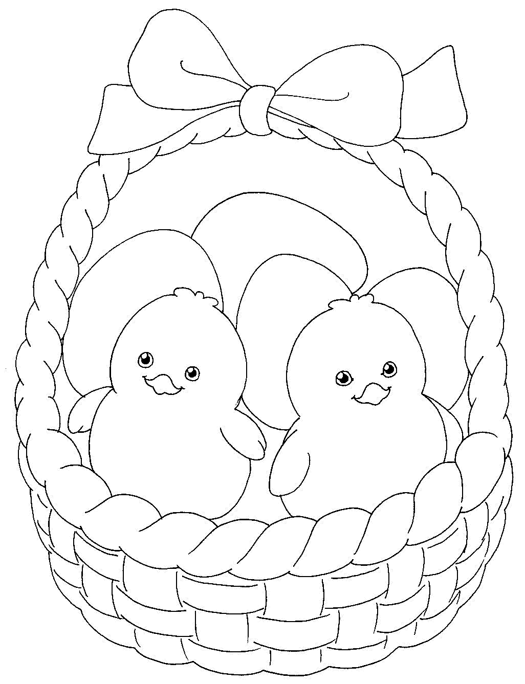 Easter Basket Coloring Pages Printable Easter Basket Coloring Pages Printable
