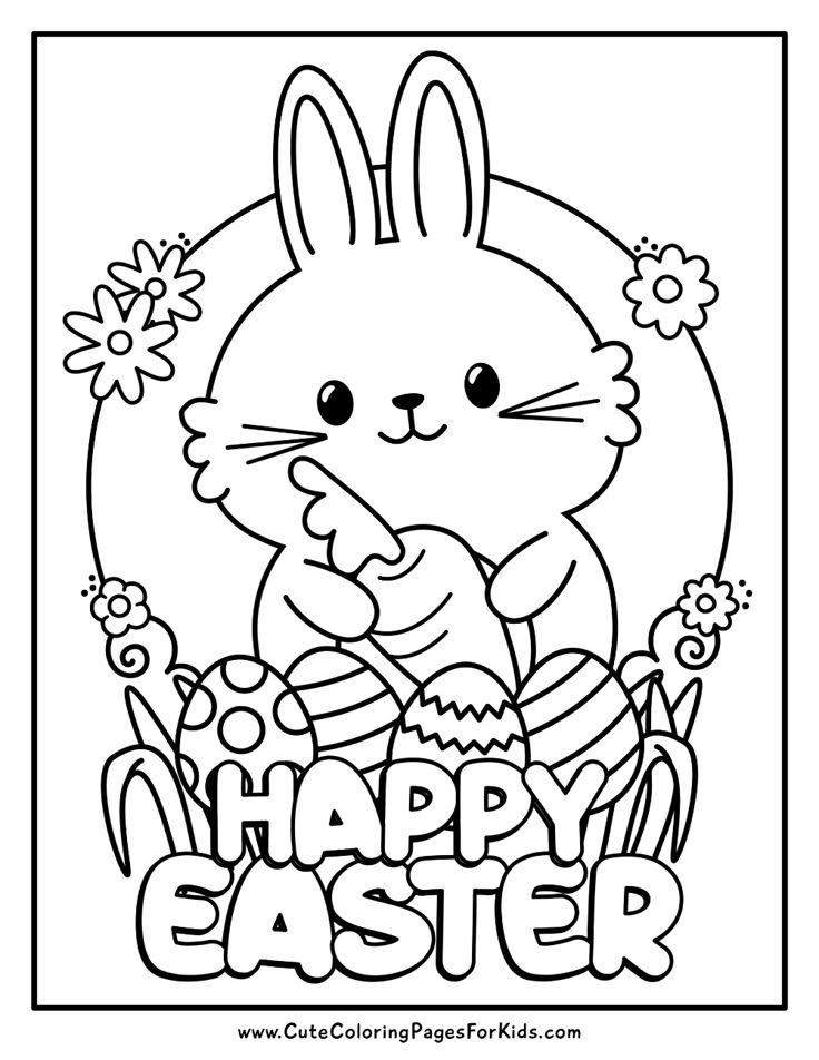 Easter Coloring Printable Pages Easter Coloring Printable Pages