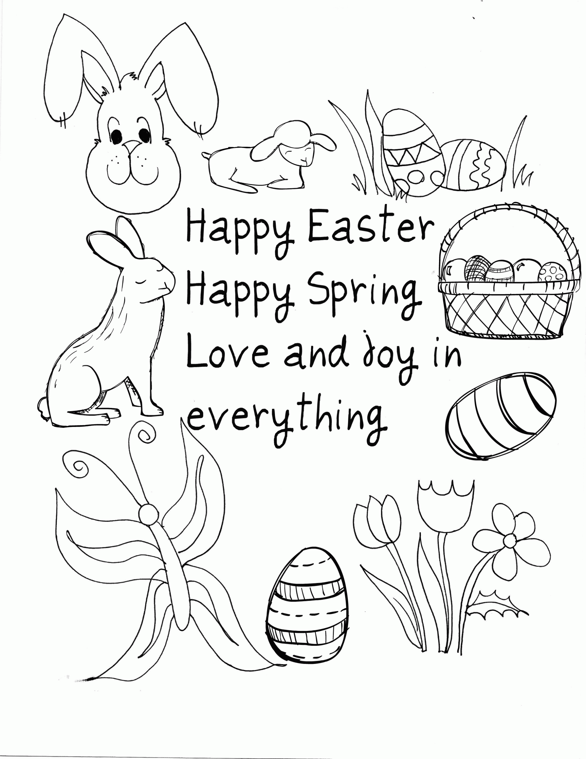 Easter Coloring Pages Pdf Coloring Home Easter Coloring Pages Pdf Coloring Home
