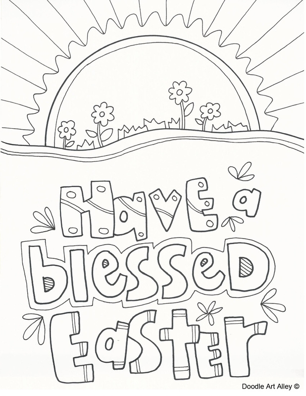 Easter Coloring Pages Religious Doodles Easter Coloring Pages Religious Doodles