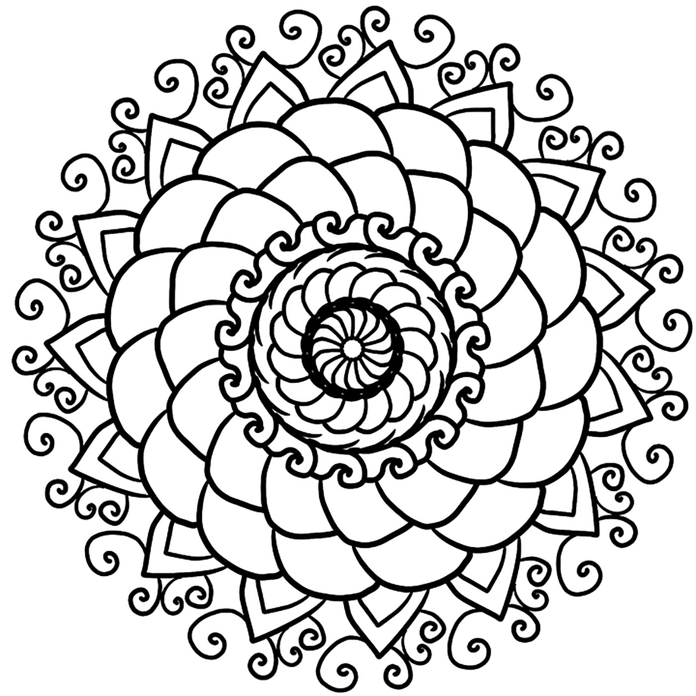 Easy Printable Easy Mandala Coloring Pages Easy Printable Easy Mandala Coloring Pages