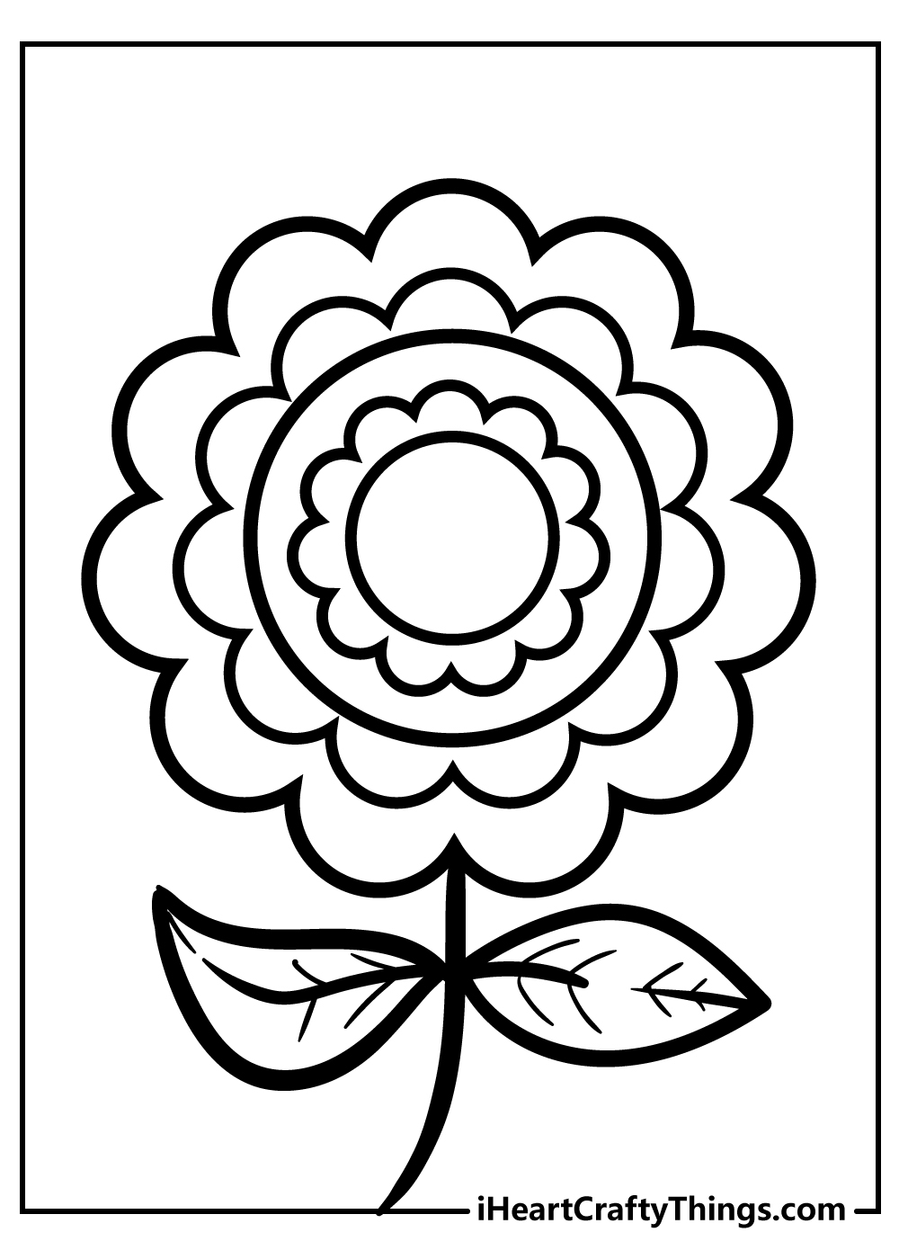 Easy Simple Flower Coloring Pages Image To U Easy Simple Flower Coloring Pages Image To U