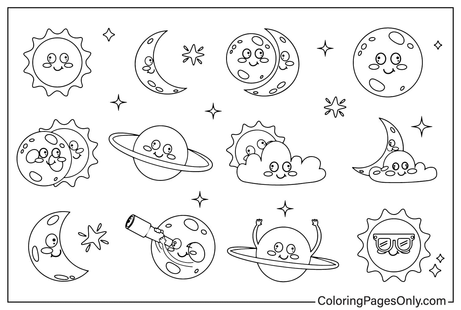 Eclipse Coloring Pages Printable Eclipse Coloring Pages Printable