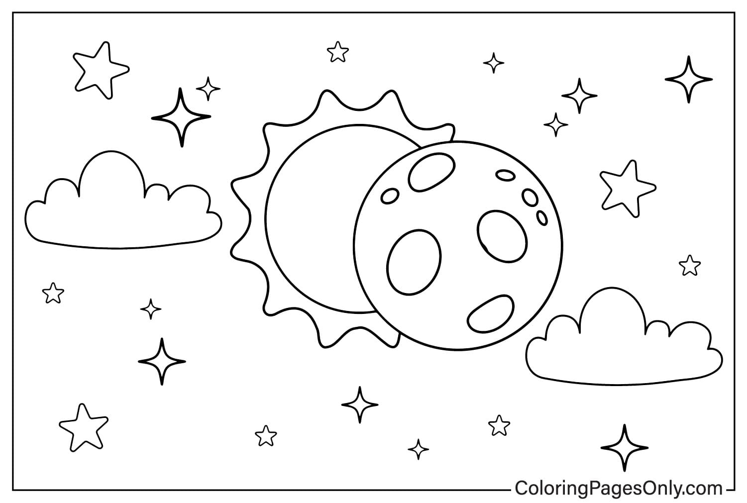 Eclipse Pictures To Color Free Printable Coloring Pages Eclipse Pictures To Color Free Printable Coloring Pages