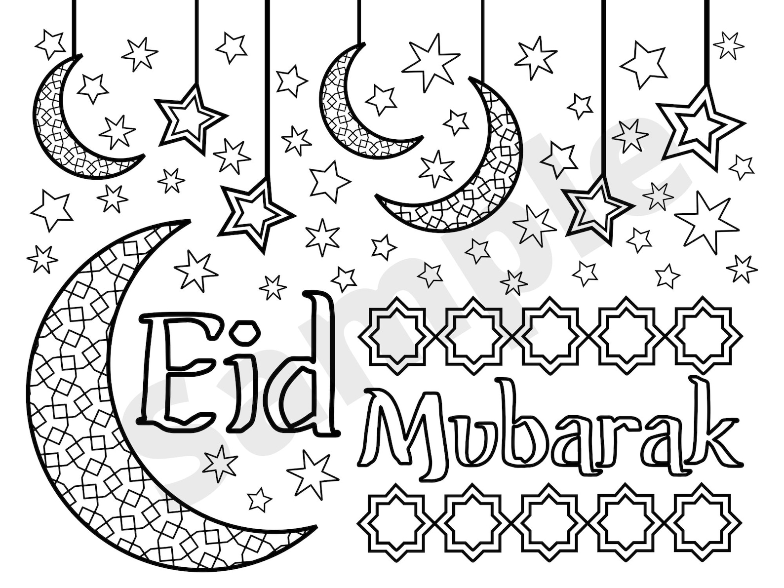 Eid Coloring Pages Printable Eid Coloring Pages Printable