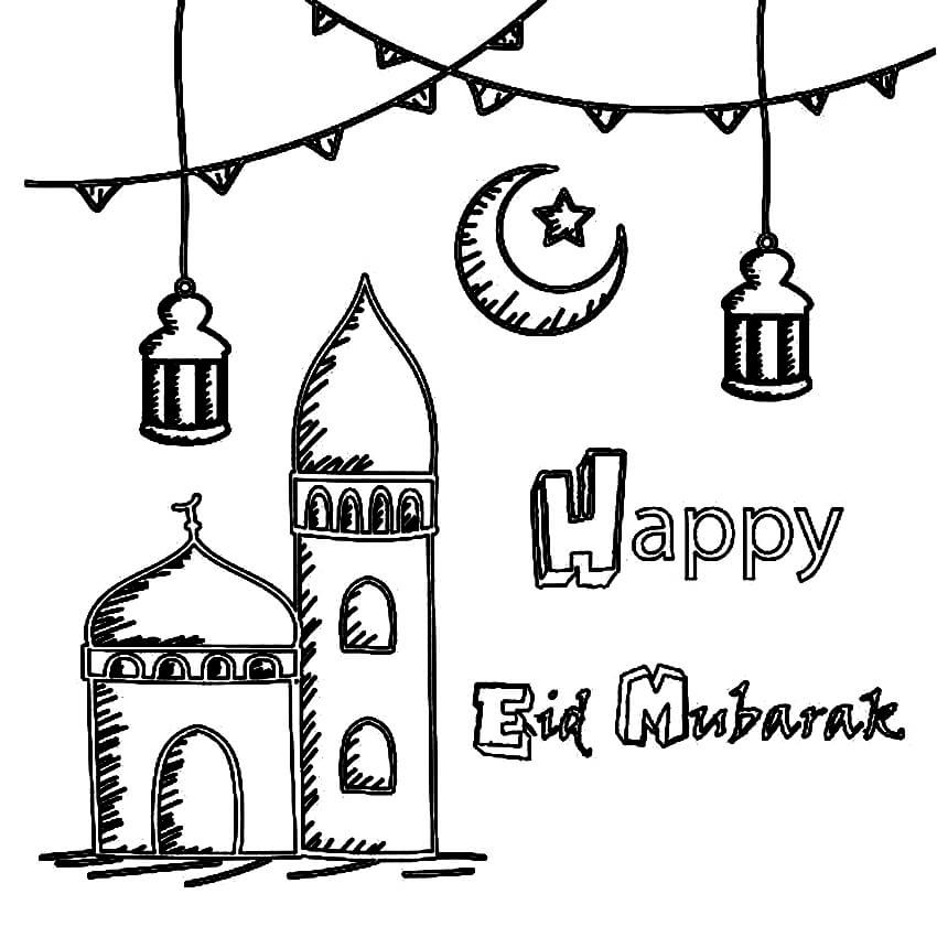 Eid Mubarak 4 Coloring Page Free Printable Coloring Pages For Kids Eid Mubarak 4 Coloring Page Free Printable Coloring Pages For Kids
