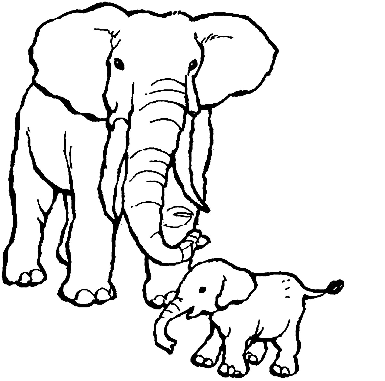 Elephant Printable Coloring Pages Elephant Printable Coloring Pages
