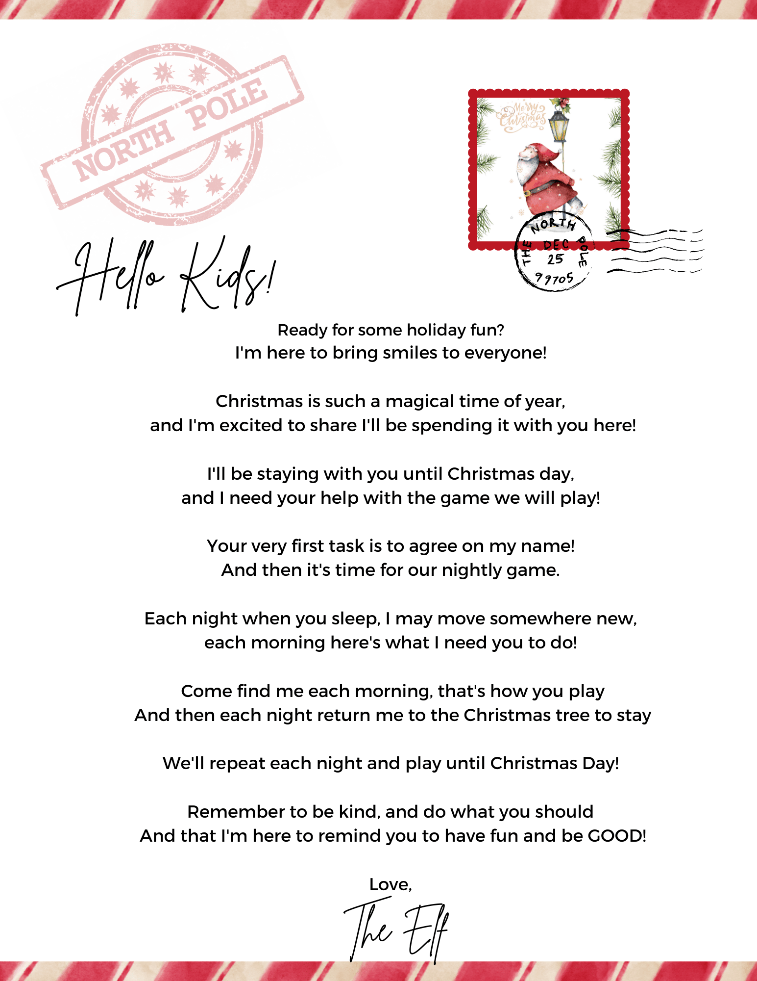 Elf Arrival Letter Free Printable Friday We Re In Love Elf Arrival Letter Free Printable Friday We Re In Love