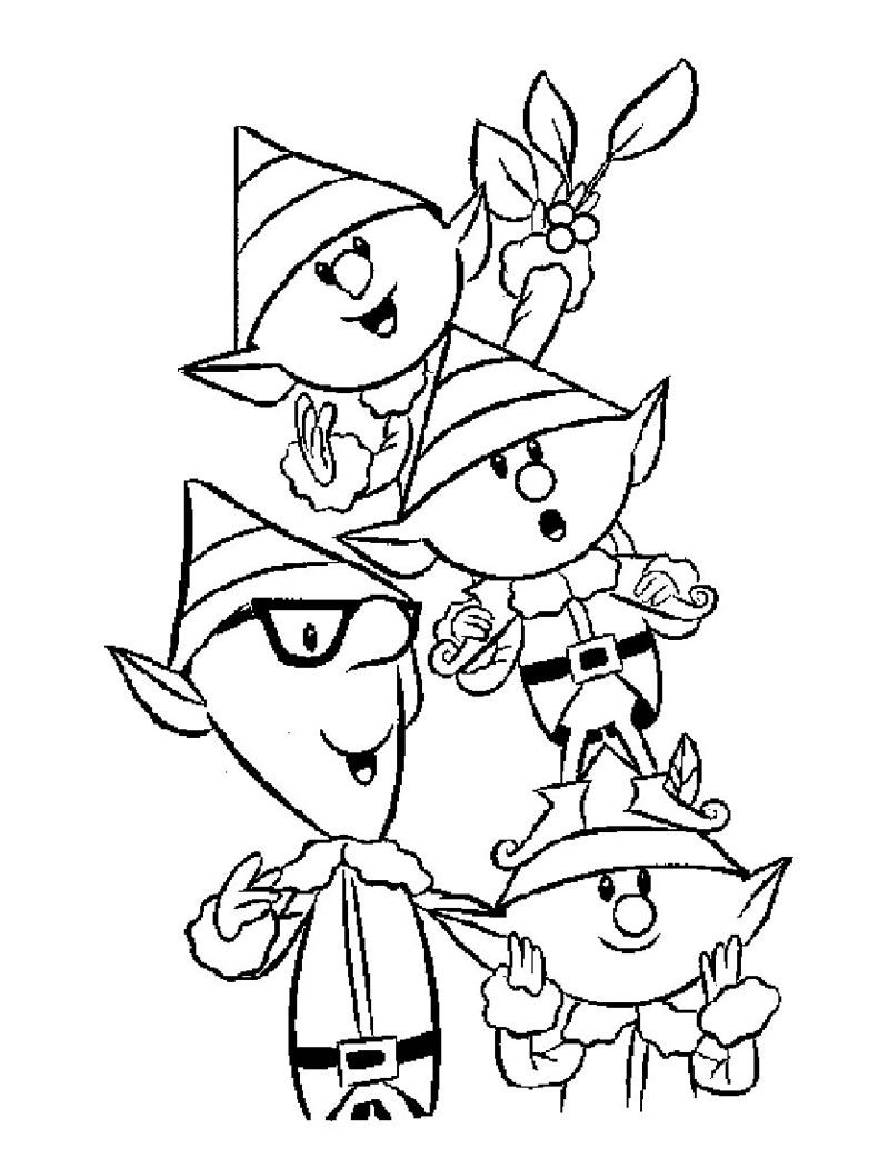 Elf Coloring Pages Kidsuki Elf Coloring Pages Kidsuki