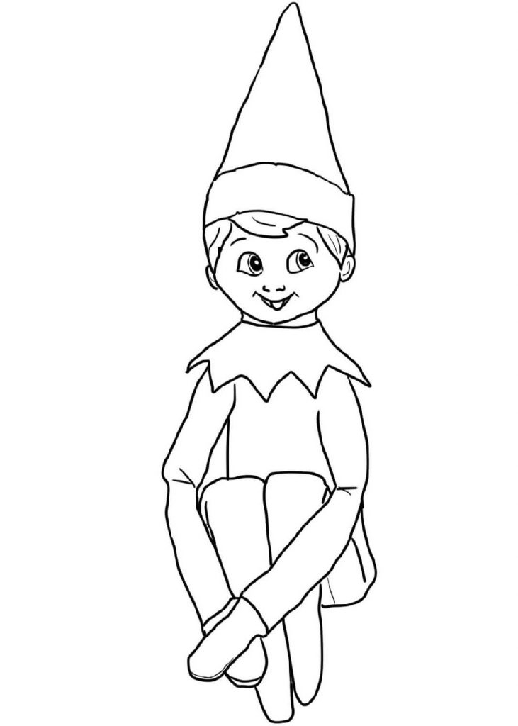 Elf On The Shelf Coloring Sheets Educative Printable Elf On The Shelf Coloring Sheets Educative Printable