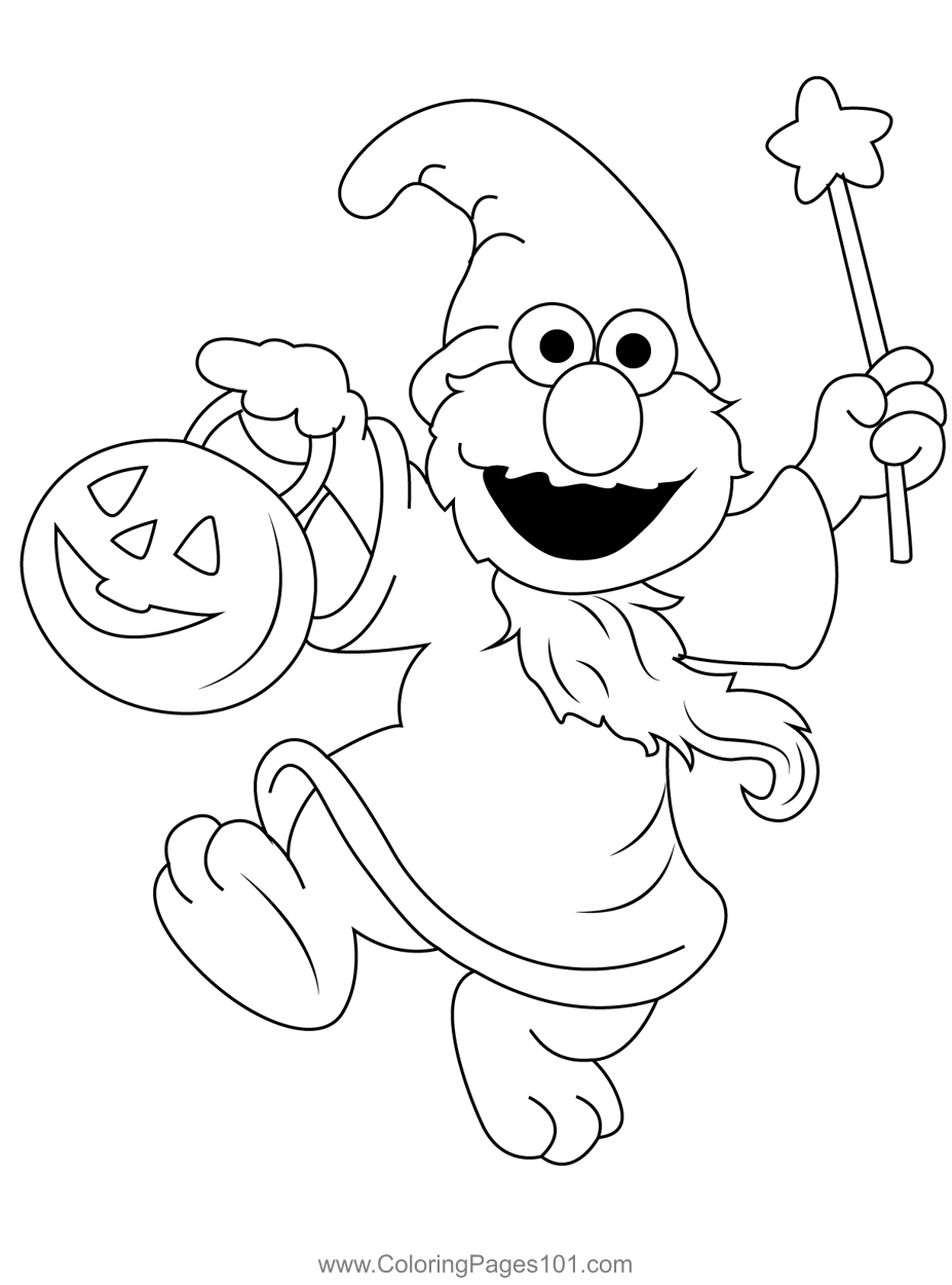 Elmo Loves Halloween Coloring Page For Kids Free Elmo Printable Elmo Loves Halloween Coloring Page For Kids Free Elmo Printable