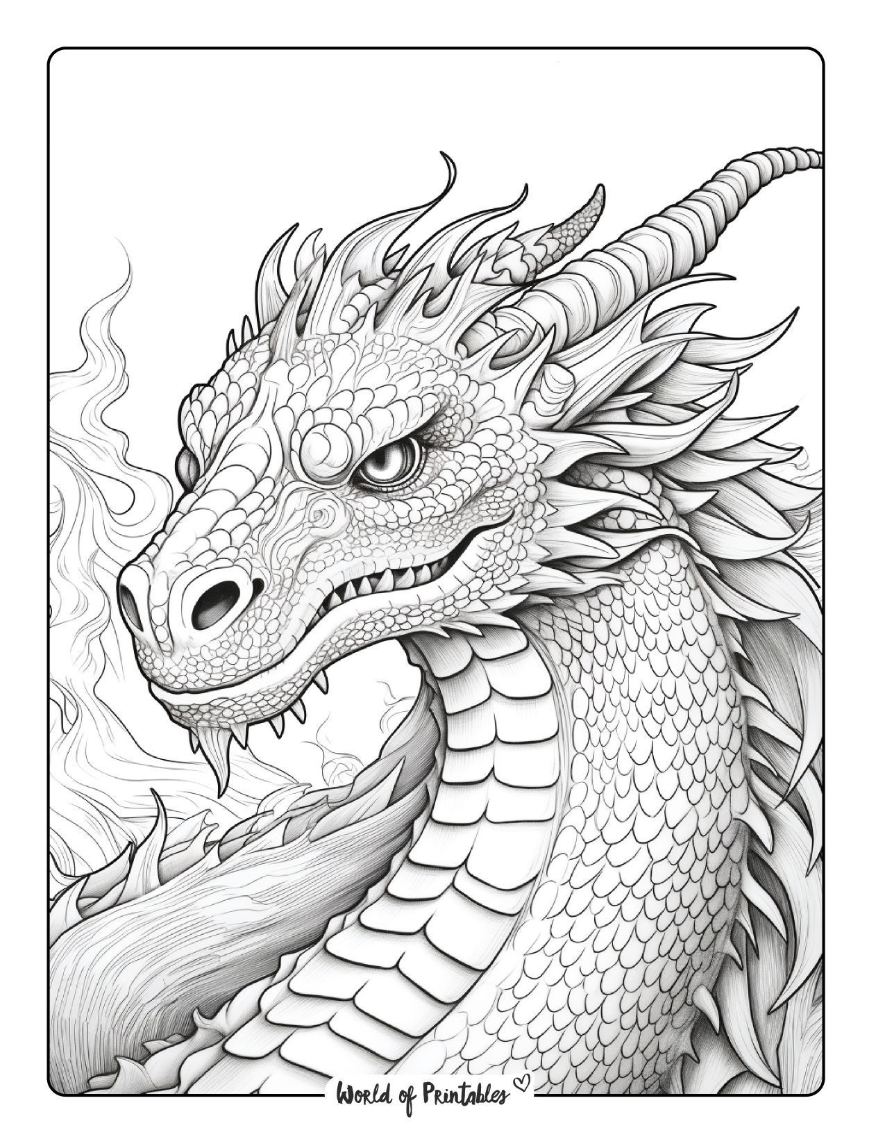 Embark On A Magical Journey With These Printable Dragon Coloring Pages