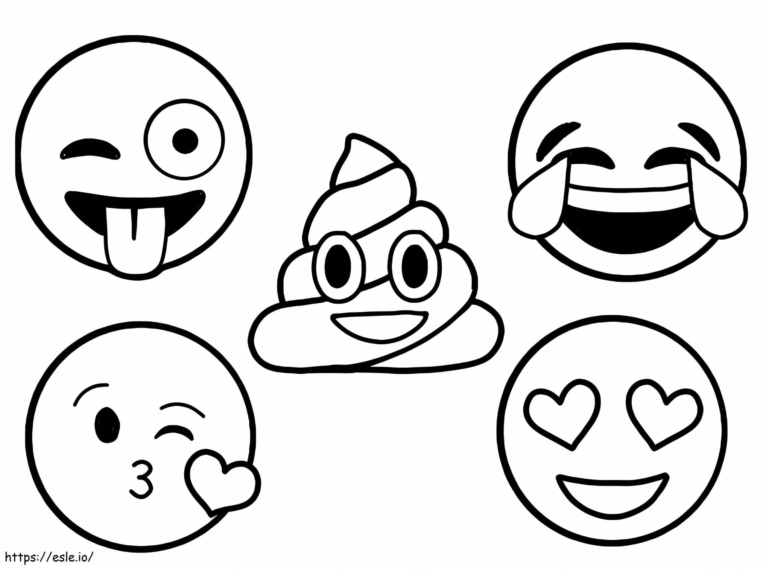 Emojis Printable Coloring Page Emojis Printable Coloring Page