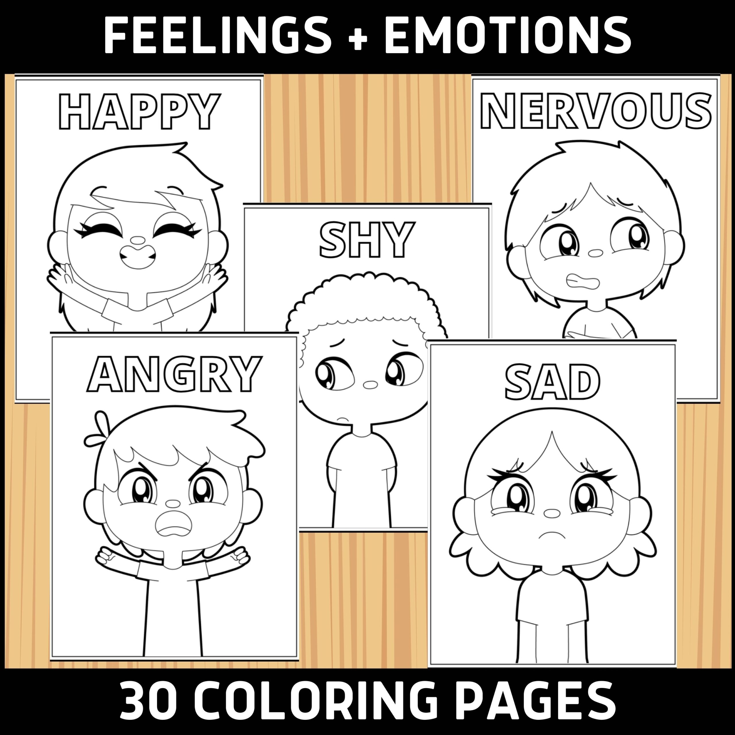 Emotions Coloring Pages Printable