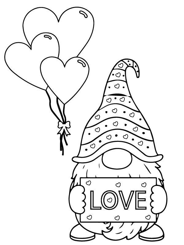 Enjoy Coloring With Free Gnome Sheet Enjoy Coloring With Free Gnome Sheet