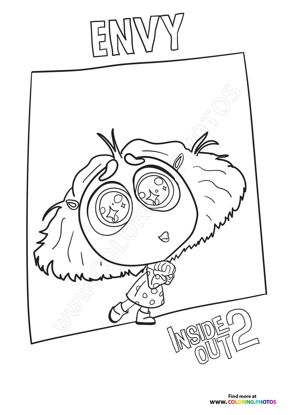 Envy Inside Out 2 Coloring Pages For Kids Envy Inside Out 2 Coloring Pages For Kids