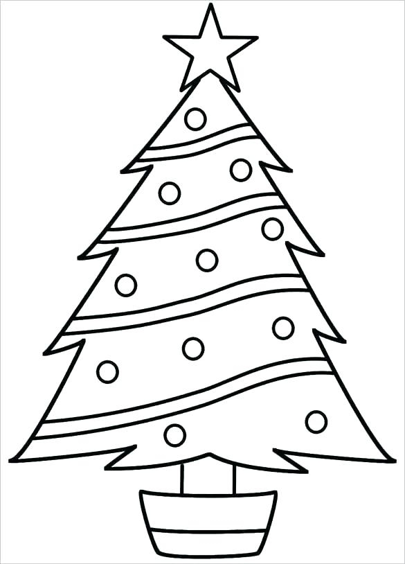 Evergreen Tree Drawing Free Download On ClipArtMag