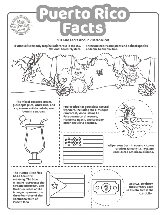 Explore The Beauty Of Puerto Rico With Printable Coloring Pages Explore The Beauty Of Puerto Rico With Printable Coloring Pages