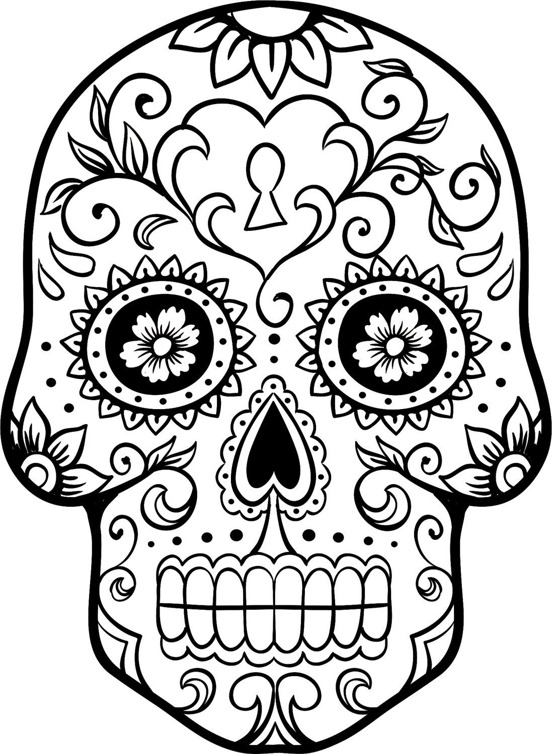 Free Printable Day Of The Dead Coloring Pages Free Printable Day Of The Dead Coloring Pages