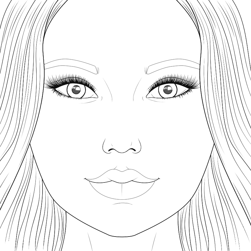 Faces Printable Coloring Pages Faces Printable Coloring Pages