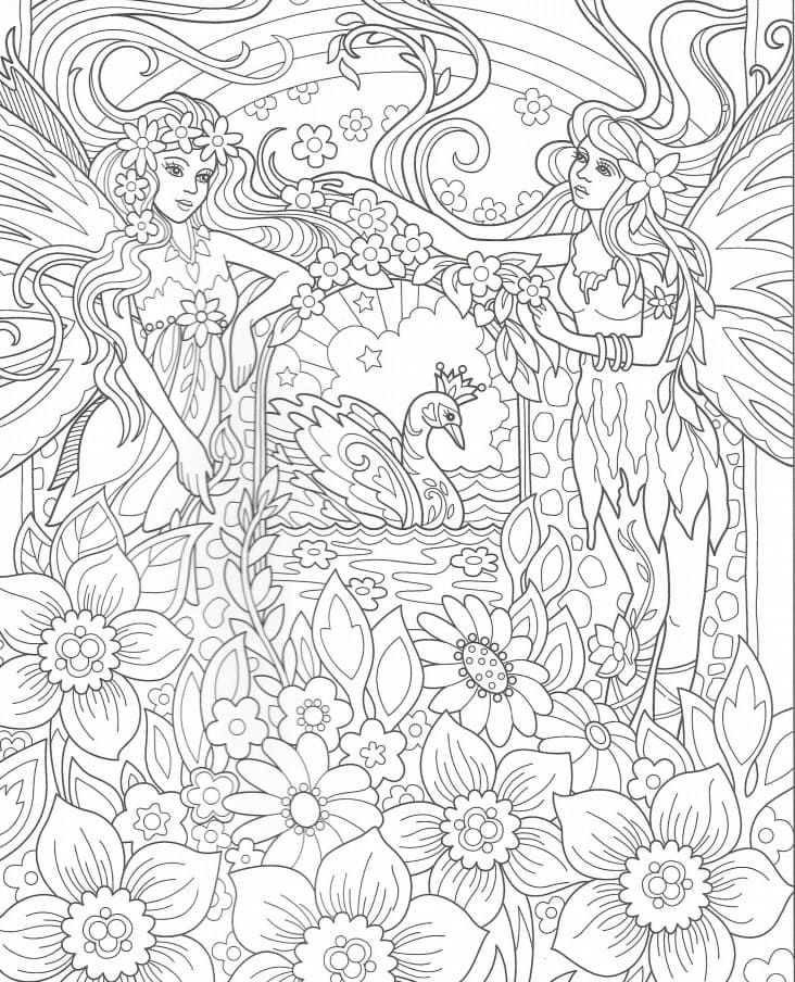 Free Printable Beautiful Fairy Coloring Pages Free Printable Beautiful Fairy Coloring Pages