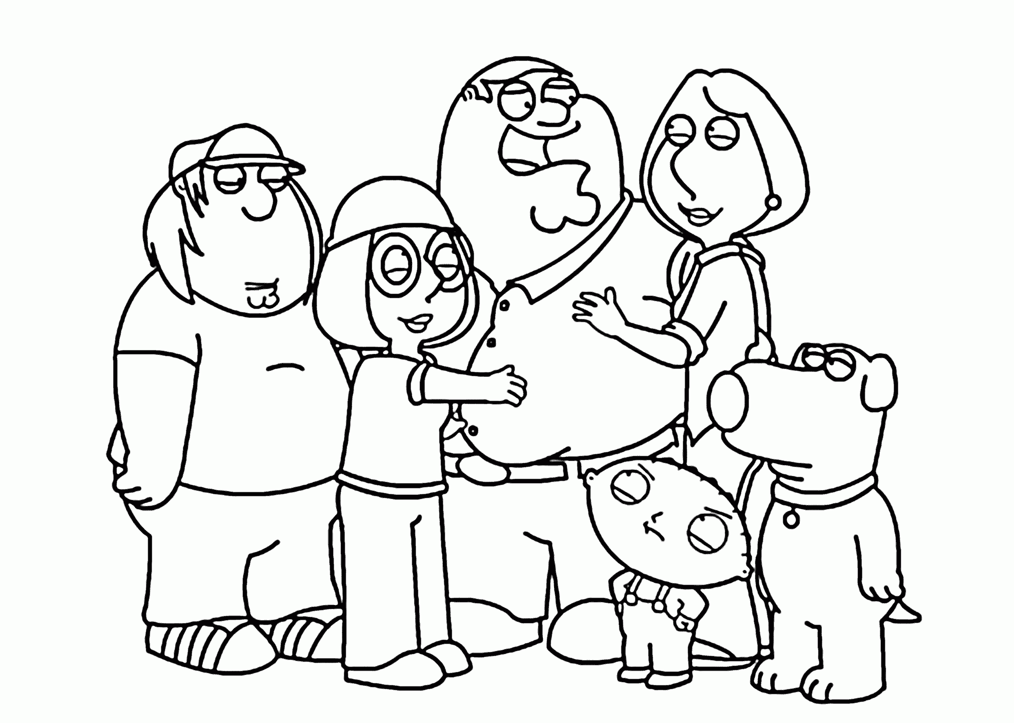 Family Guy Printable Coloring Pages