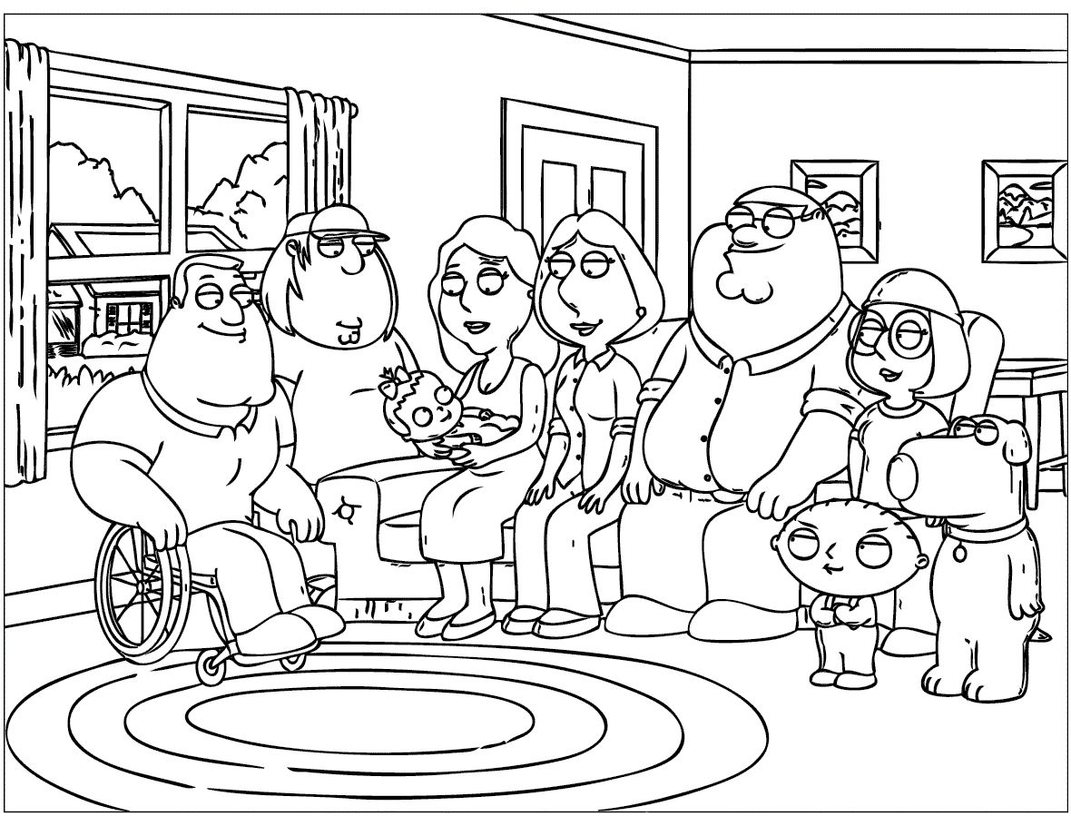 Family Guy Printable Coloring Pages Coloring Home