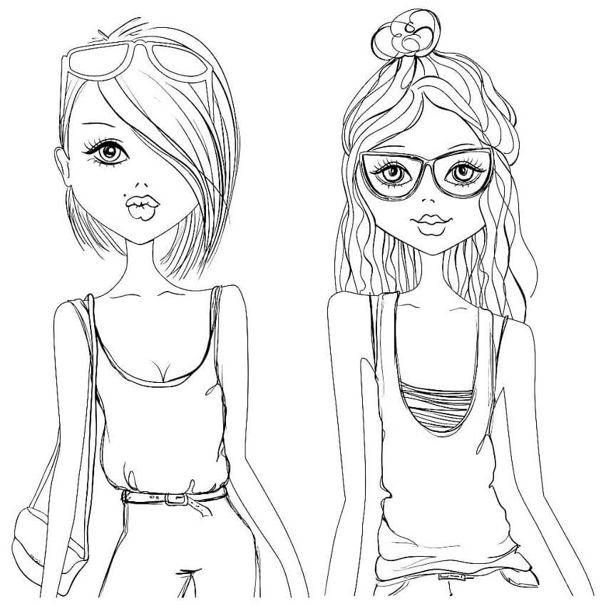 Fashion Girls Coloring Page Free Printable Coloring Pages For Kids Fashion Girls Coloring Page Free Printable Coloring Pages For Kids