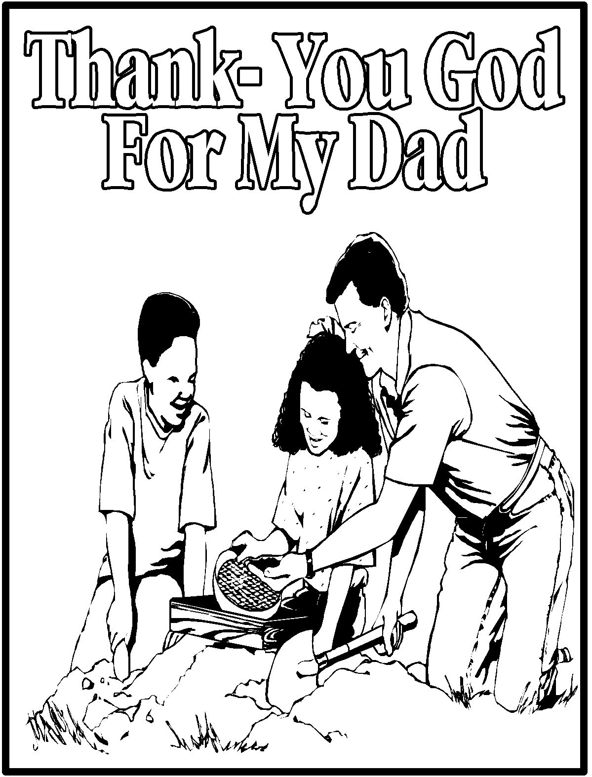 Fathers Day Coloring Sheets