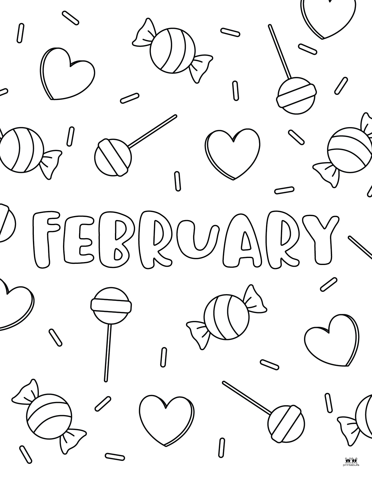 February Coloring Pages 25 FREE Pages Printabulls February Coloring Pages 25 FREE Pages Printabulls