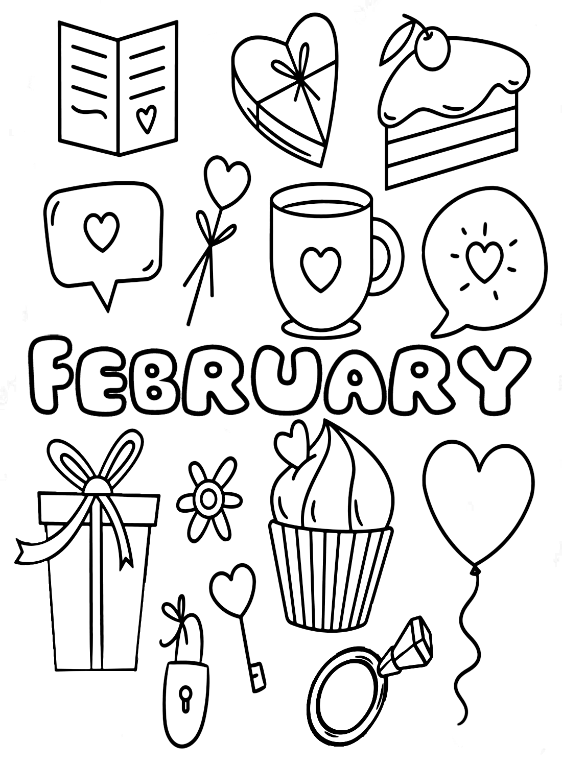 February Images Coloring Page Free Printable Coloring Pages February Images Coloring Page Free Printable Coloring Pages