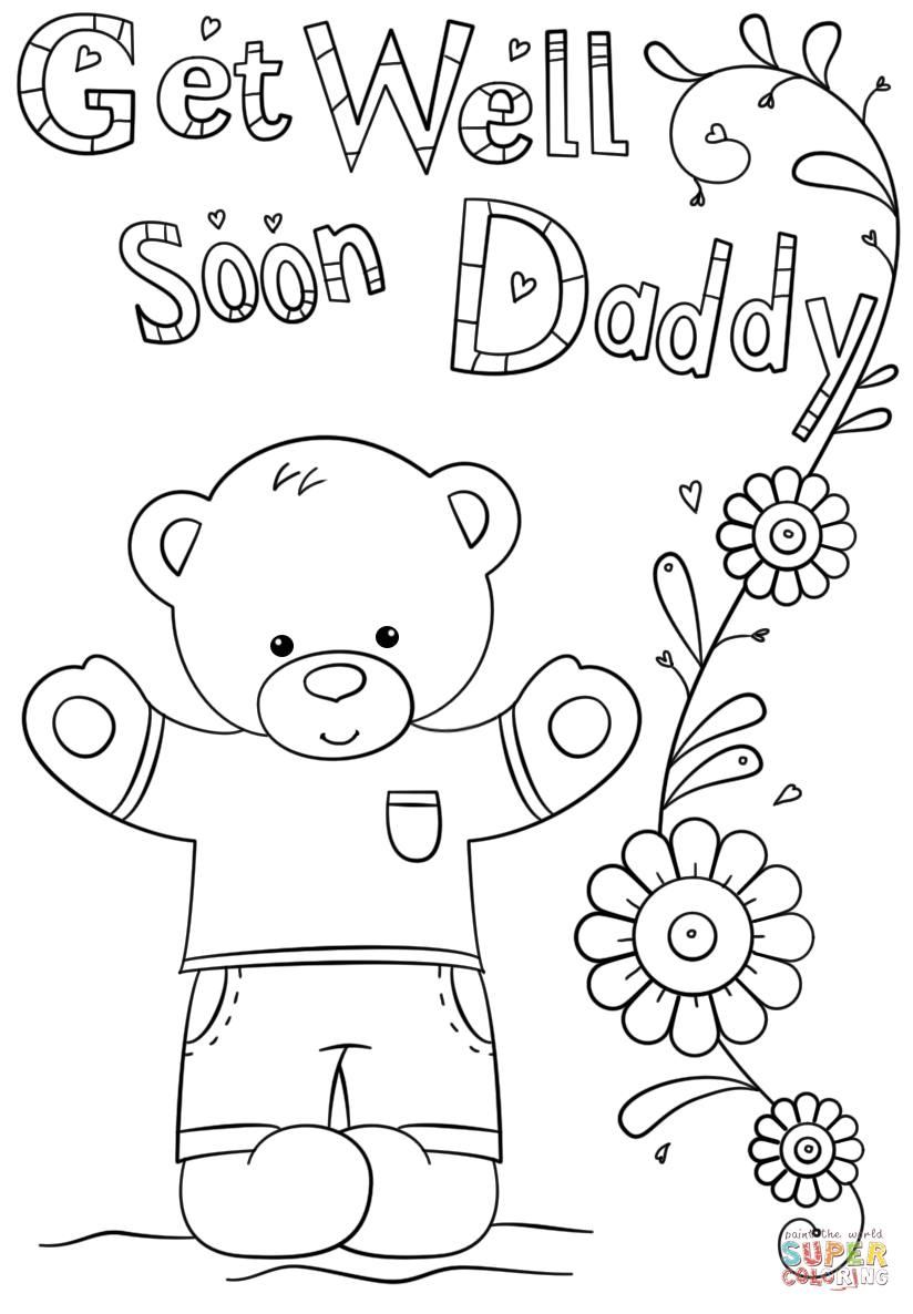 Get Well Soon Coloring Pages Free Printable Get Well Soon Coloring Pages Free Printable
