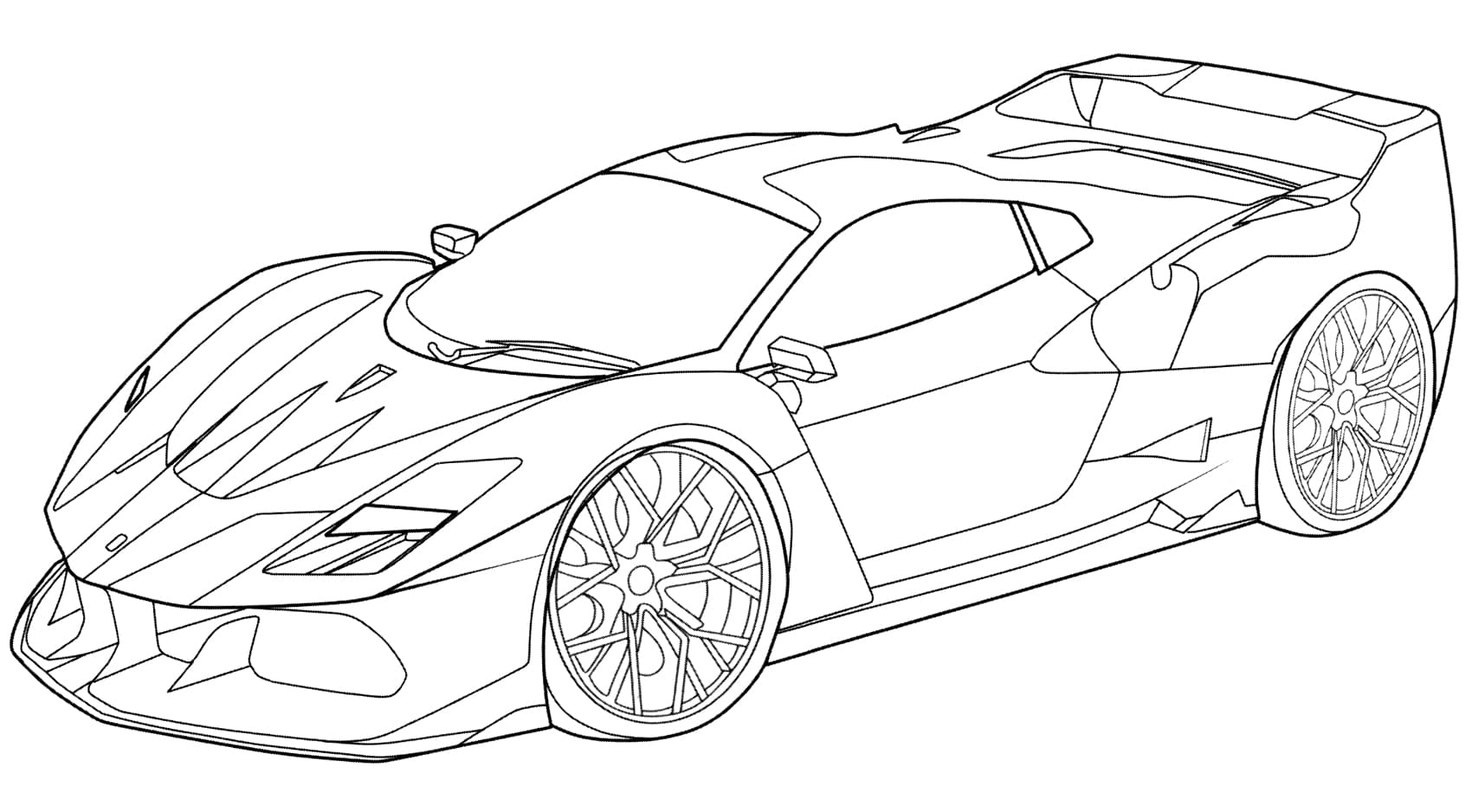 Ferrari Coloring Pages Printable Ferrari Coloring Pages Printable