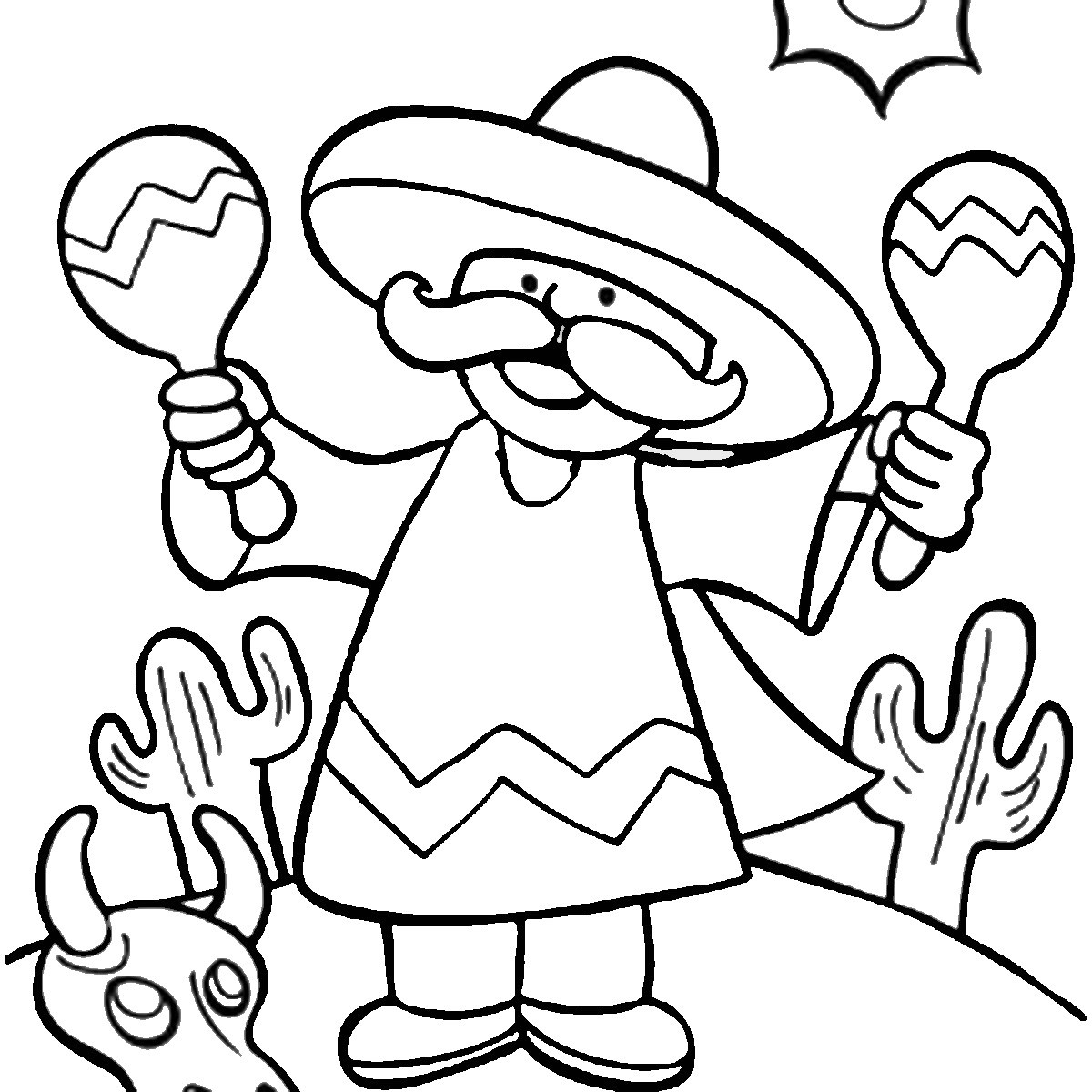 Fiesta Coloring Pages Printable Fiesta Coloring Pages Printable