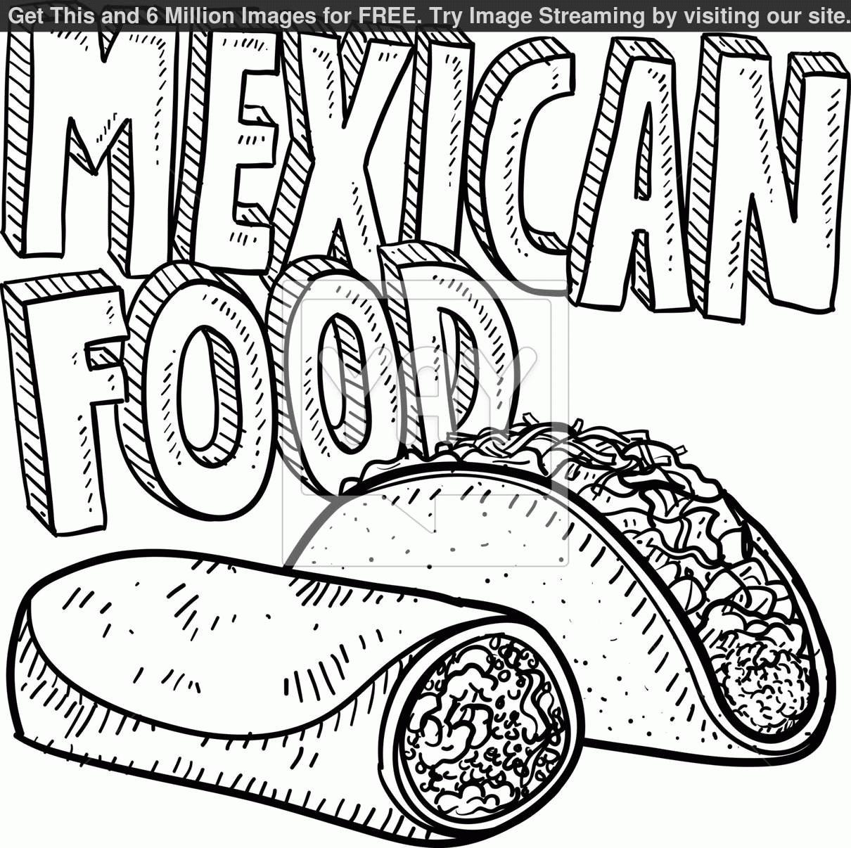 Fiesta Coloring Pages Free Printable